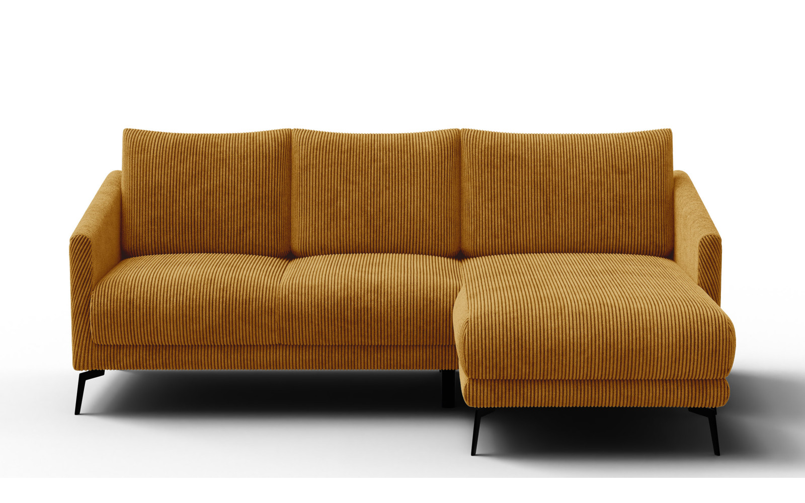 Ecksofa 3-Sitzer rechts VILT, safran