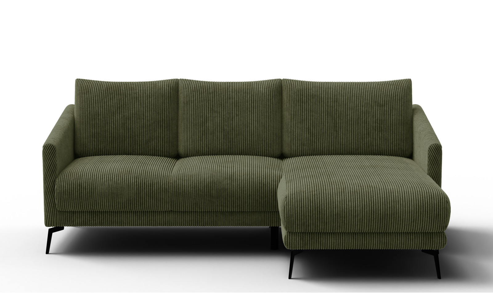 Ecksofa 3-Sitzer rechts VILT, olive