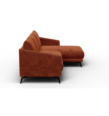 Ecksofa 3-Sitzer rechts VILT, orange