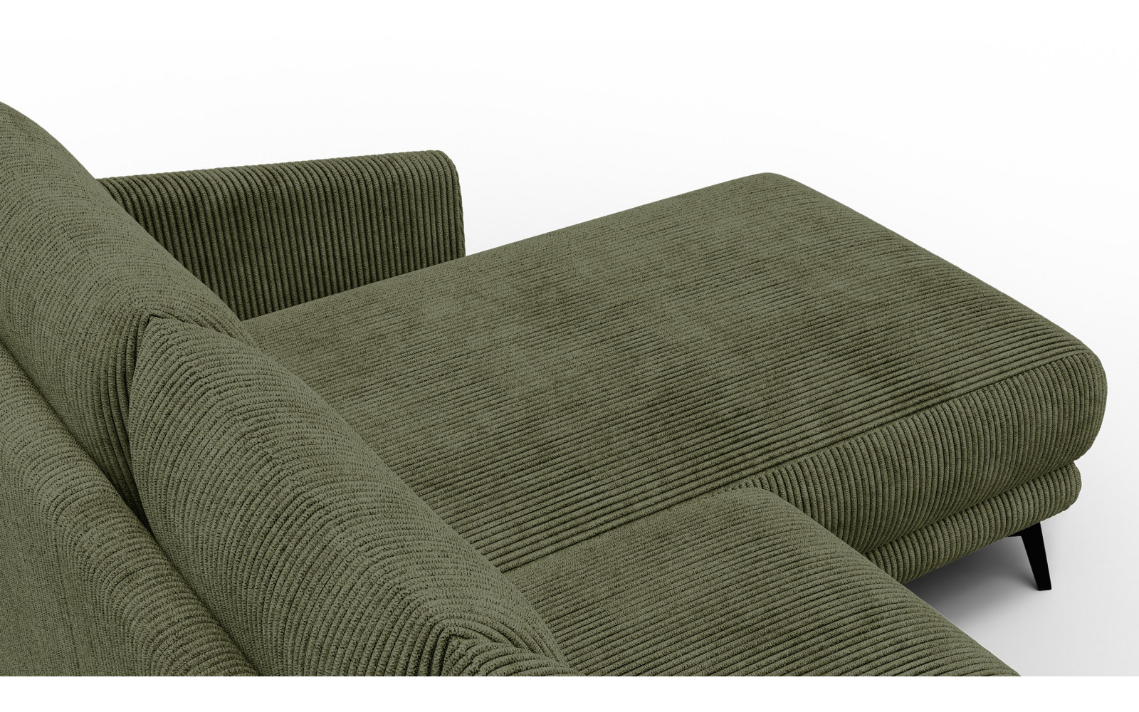 Ecksofa 3-Sitzer rechts VILT, olive