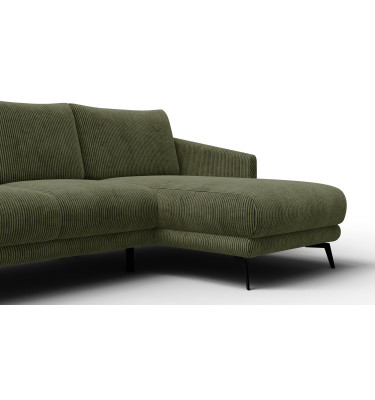 Ecksofa 3-Sitzer rechts VILT, olive