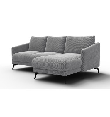 Ecksofa 3-Sitzer rechts VILT, hellgrau