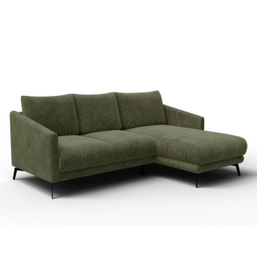 Ecksofa 3-Sitzer rechts VILT, olive