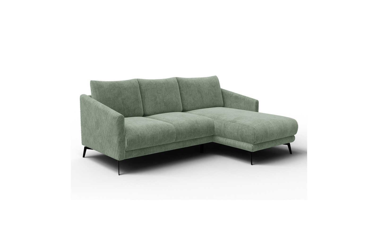 Ecksofa 3-Sitzer rechts VILT, mint