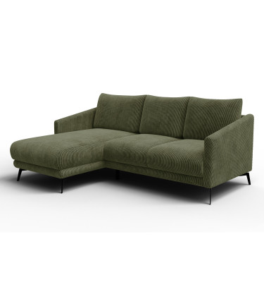 Ecksofa 3-Sitzer links VILT, olive