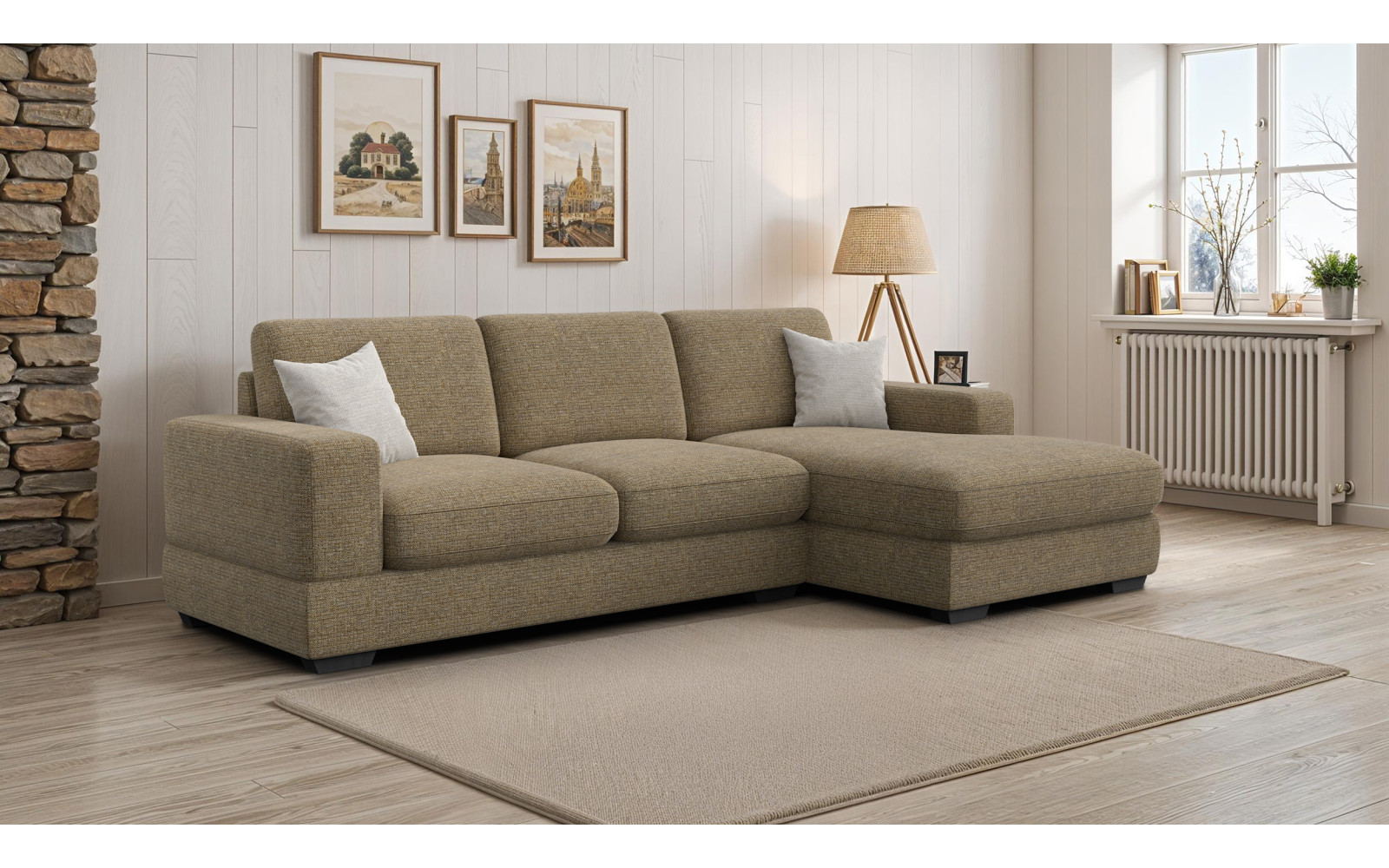 Ecksofa 4-Sitzer rechts OTTO, taupe