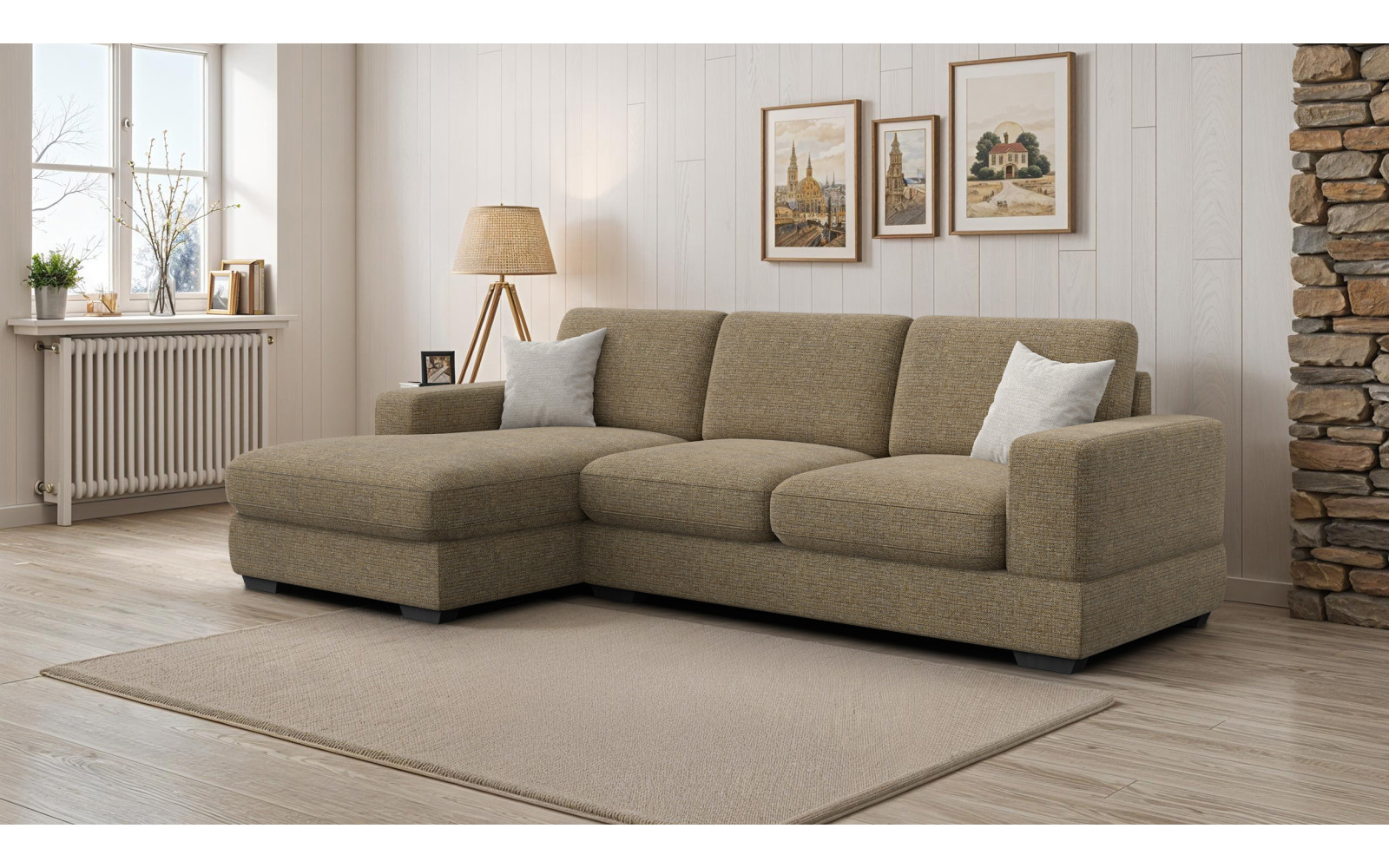 Ecksofa 4-Sitzer links OTTO, taupe