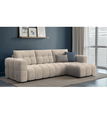 CLOUDI Ecksofa 4-Sitzer rechts, beige