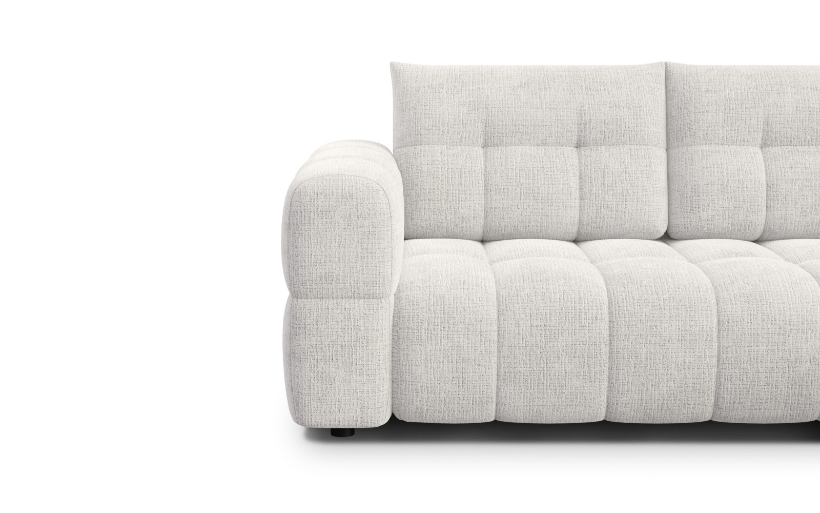CLOUDI Ecksofa 4-Sitzer rechts, creme