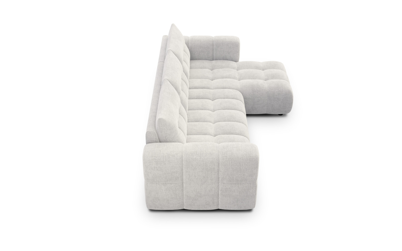 CLOUDI Ecksofa 4-Sitzer rechts, creme
