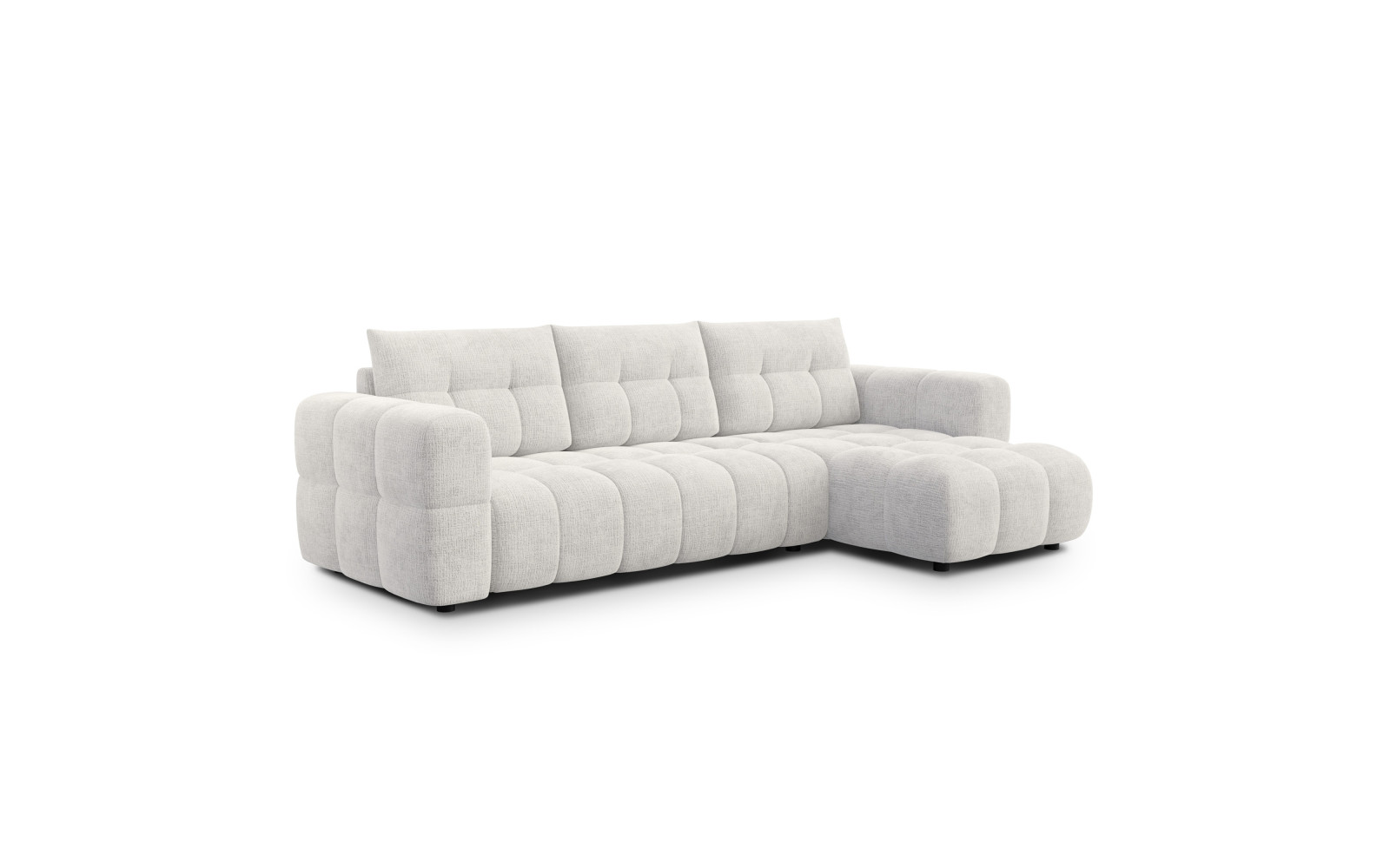 CLOUDI Ecksofa 4-Sitzer rechts, creme