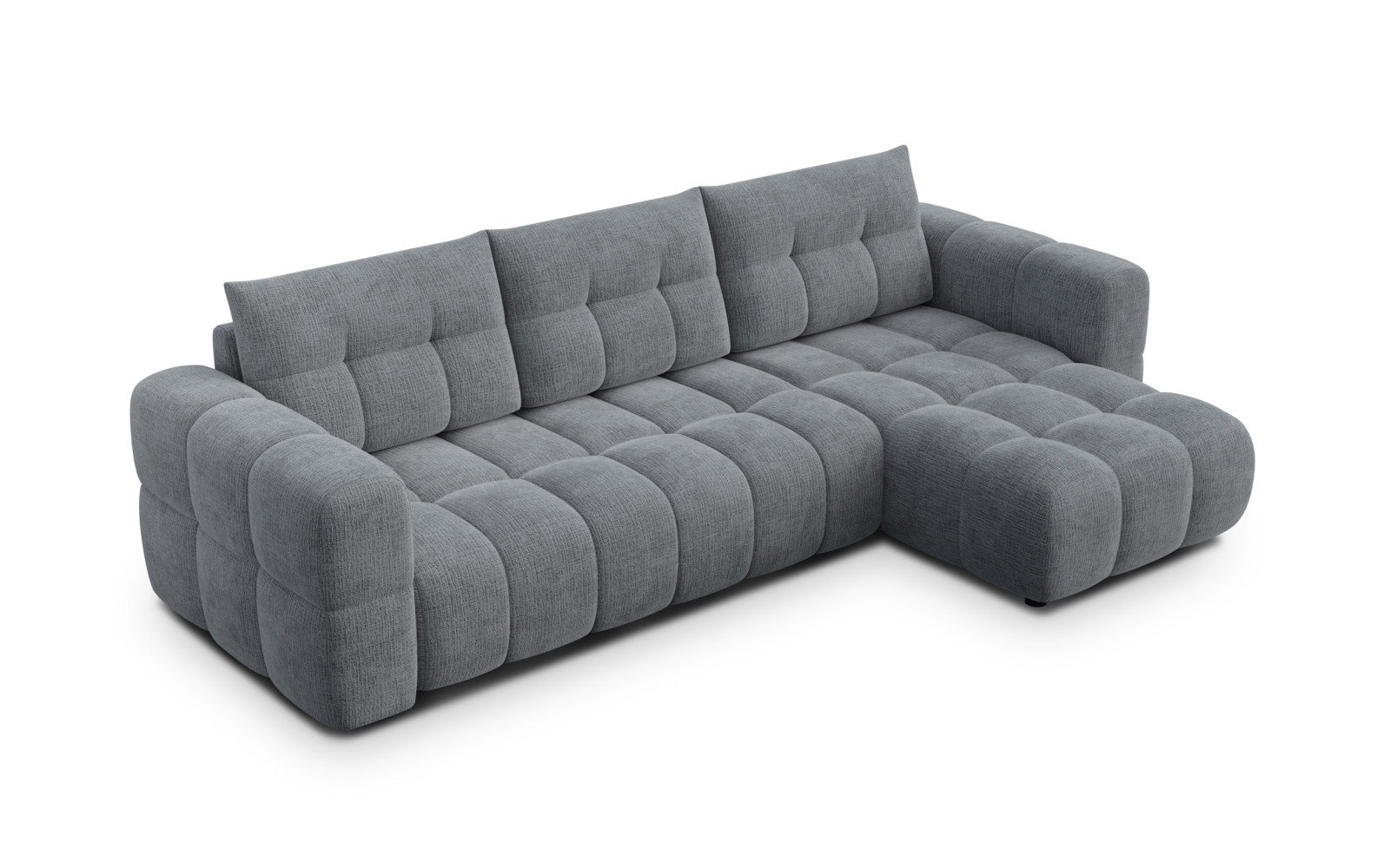CLOUDI Ecksofa 4-Sitzer rechts, dunkelgrau