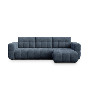 CLOUDI Ecksofa 4-Sitzer rechts, marineblau