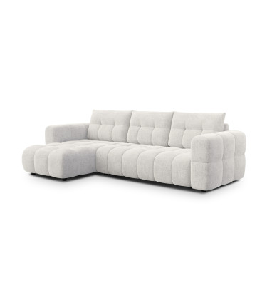 CLOUDI Ecksofa 4-Sitzer links, creme