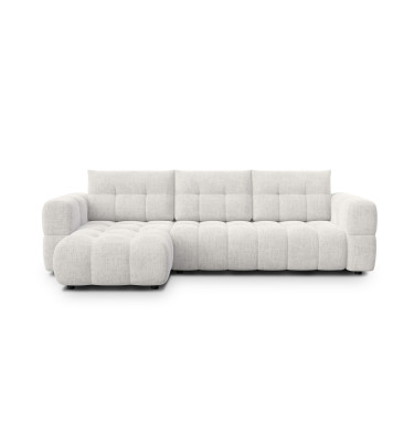 CLOUDI Ecksofa 4-Sitzer links, creme