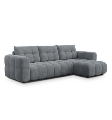 CLOUDI Ecksofa 4-Sitzer rechts, dunkelgrau