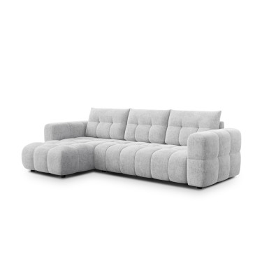 CLOUDI Ecksofa 4-Sitzer links, hellgrau