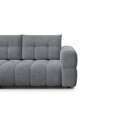 CLOUDI Ecksofa 4-Sitzer links, dunkelgrau