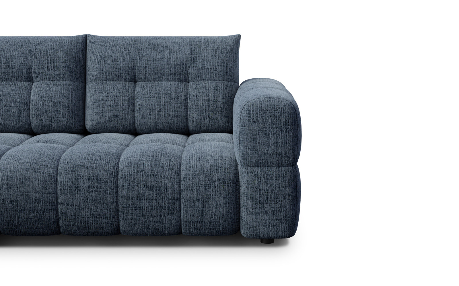 CLOUDI Ecksofa 4-Sitzer links, marineblau