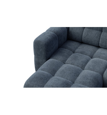 CLOUDI Ecksofa 4-Sitzer links, marineblau
