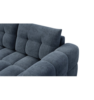CLOUDI Ecksofa 4-Sitzer links, marineblau