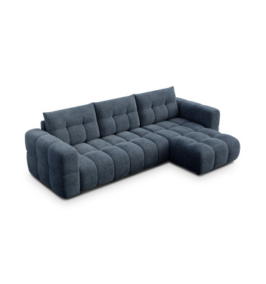 CLOUDI Ecksofa 4-Sitzer rechts, marineblau