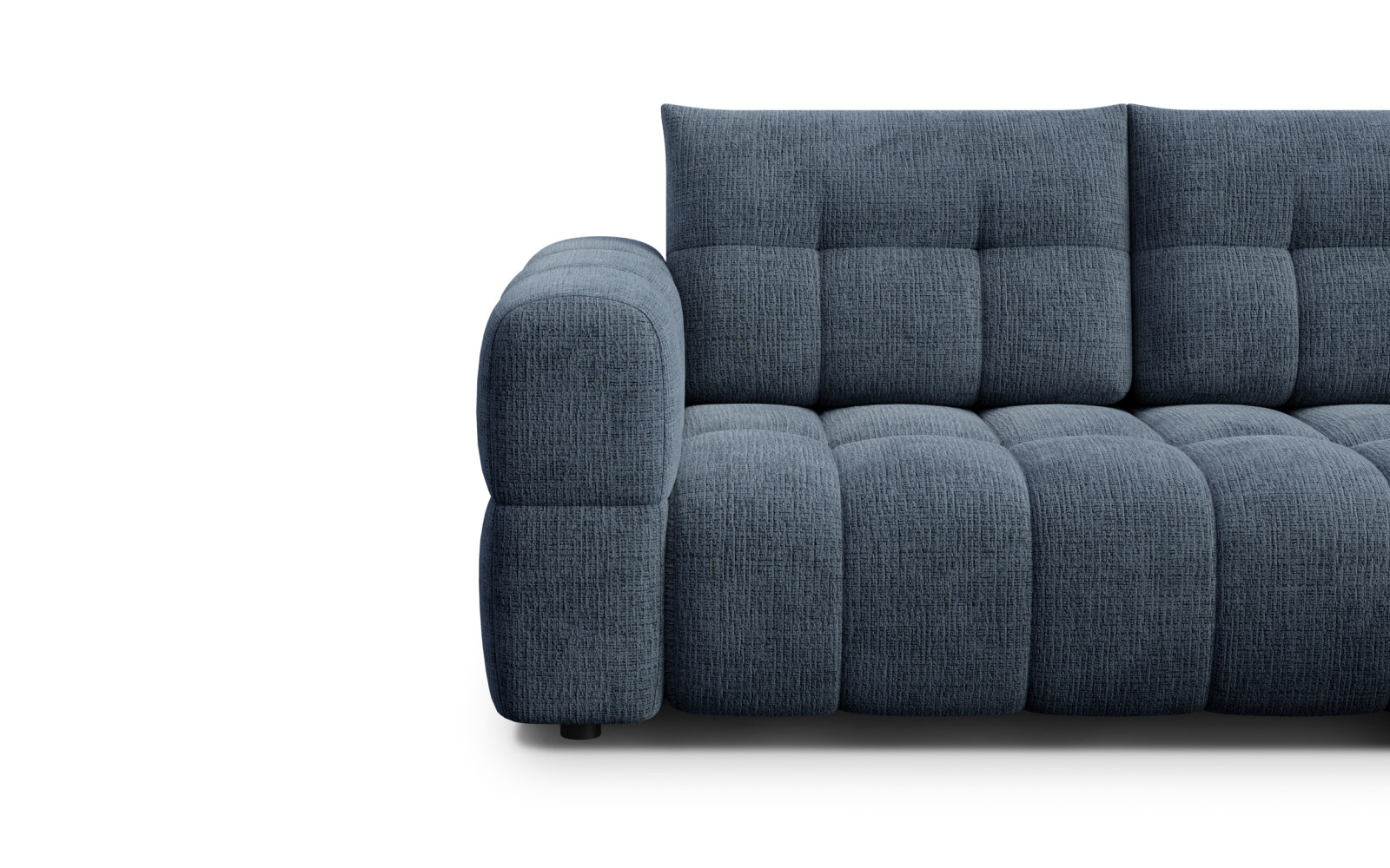CLOUDI Ecksofa 4-Sitzer rechts, marineblau