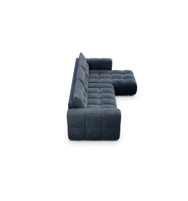 CLOUDI Ecksofa 4-Sitzer rechts, marineblau