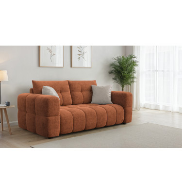 CLOUDI 2,5-Sitzer-Sofa, rostrot