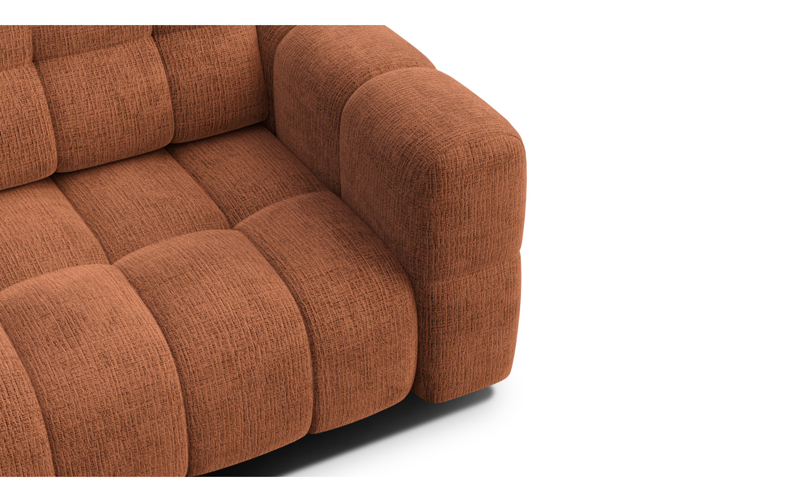 CLOUDI 2,5-Sitzer-Sofa, rostrot