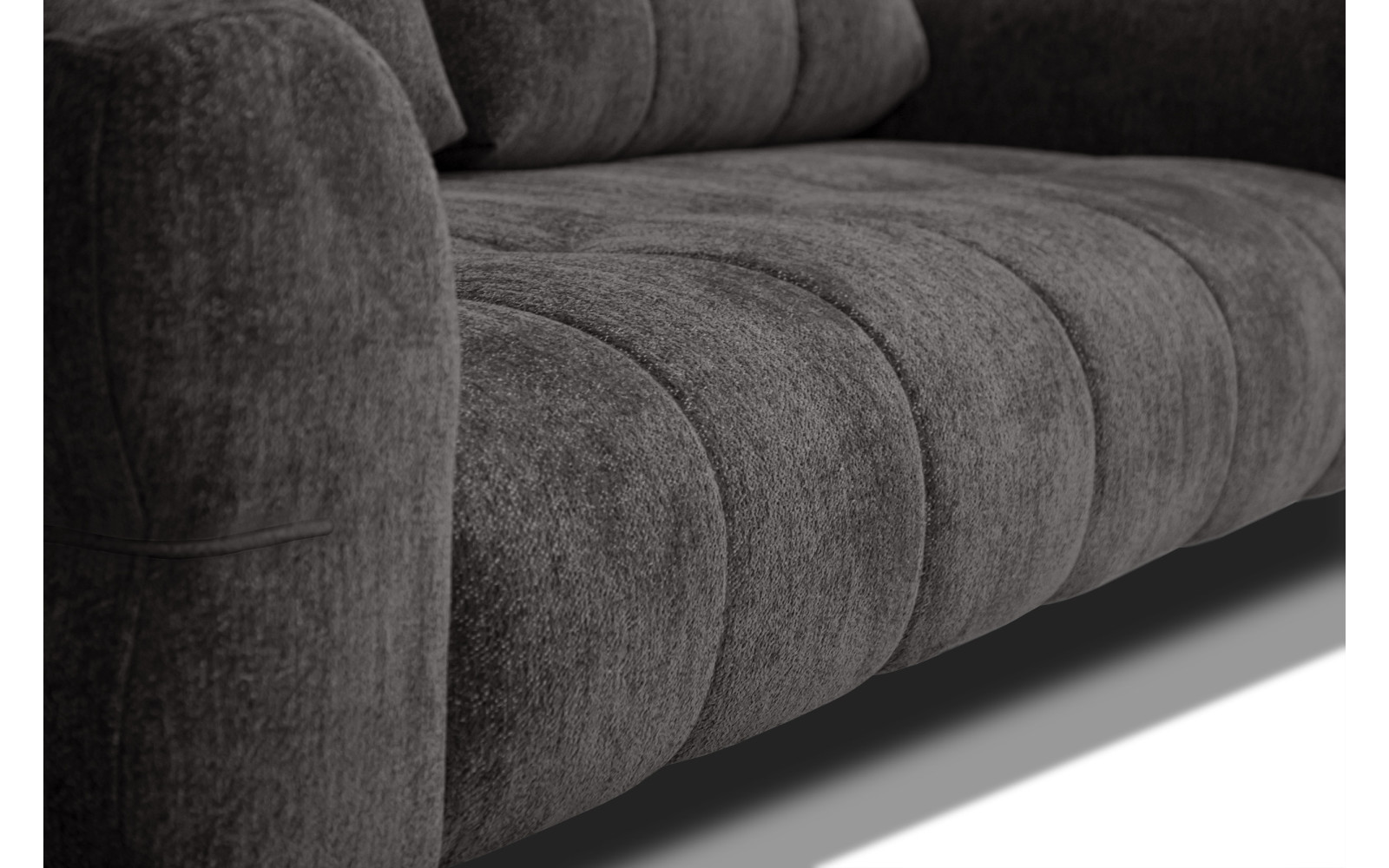 Sofa 3-Sitzer SALVINI, dunkelgrau