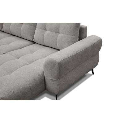 Ecksofa 4-Sitzer SALVINI, platingrau