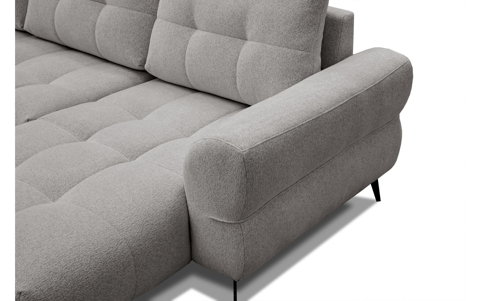 Ecksofa 4-Sitzer SALVINI, platingrau