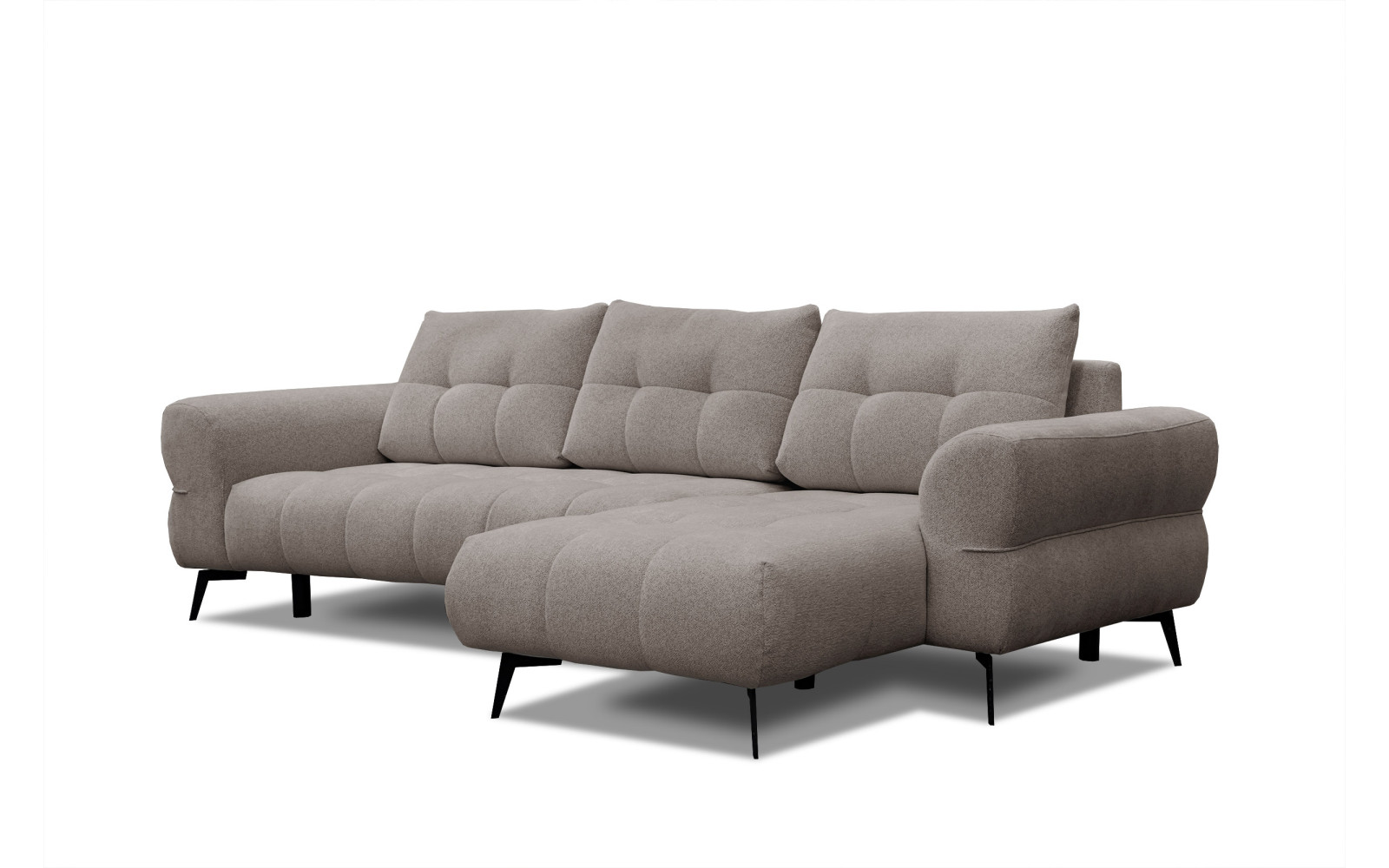 Ecksofa 4-Sitzer SALVINI, dunkelbeige