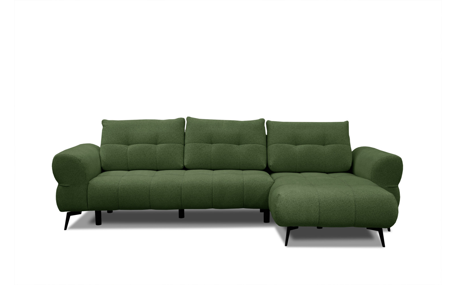 Ecksofa 4-Sitzer SALVINI, dunkelgrün