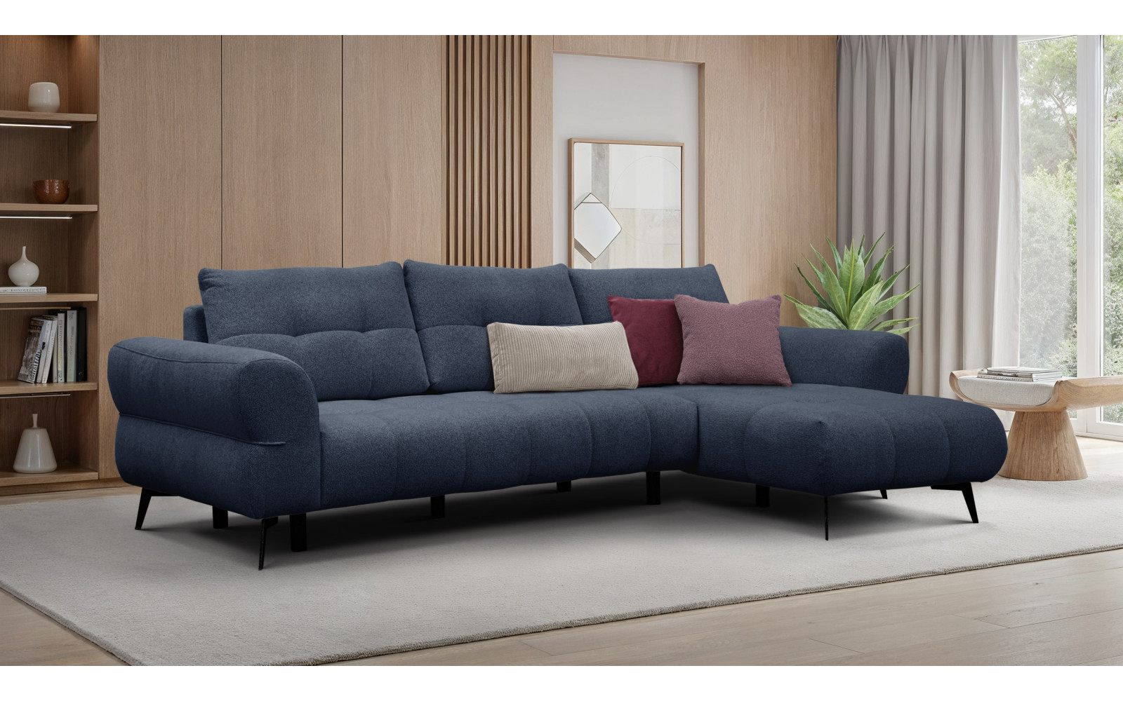 Ecksofa 4-Sitzer SALVINI, dunkelblau