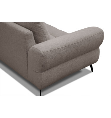 Ecksofa 4-Sitzer SALVINI, dunkelbeige