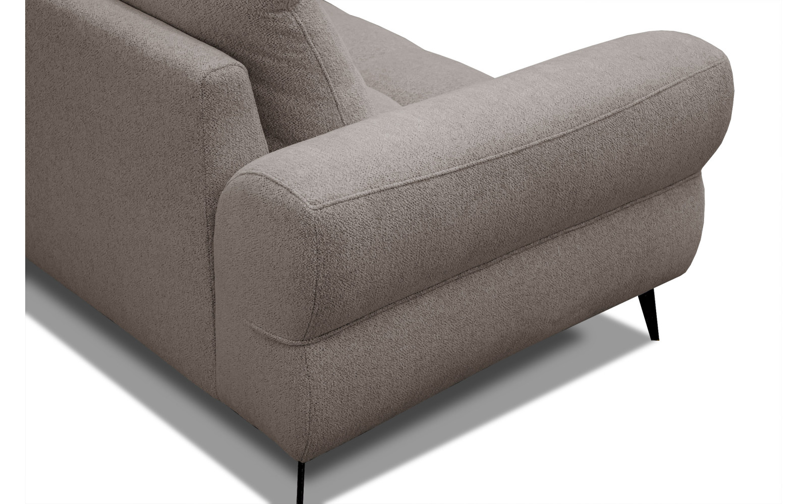 Ecksofa 4-Sitzer SALVINI, dunkelbeige