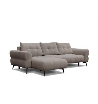 Ecksofa 4-Sitzer SALVINI, dunkelbeige