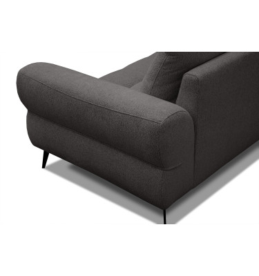 Ecksofa 4-Sitzer SALVINI, dunkelgrau