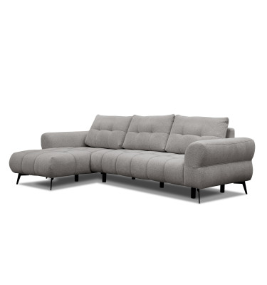 Ecksofa 4-Sitzer SALVINI, platingrau