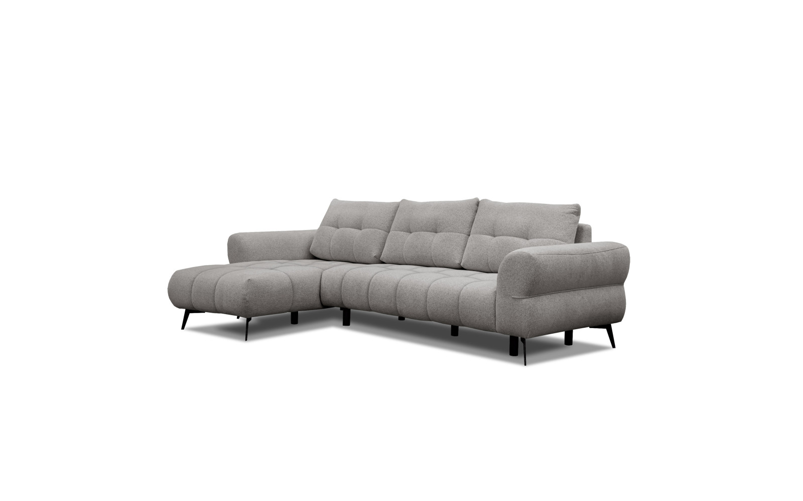 Ecksofa 4-Sitzer SALVINI, platingrau