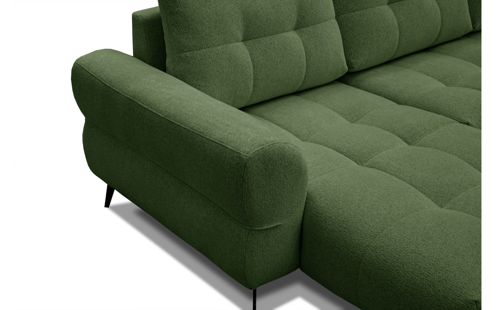 Ecksofa 4-Sitzer SALVINI, dunkelgrün