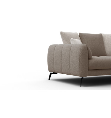Sofa 2,5-Sitzer CALME, beige und écru