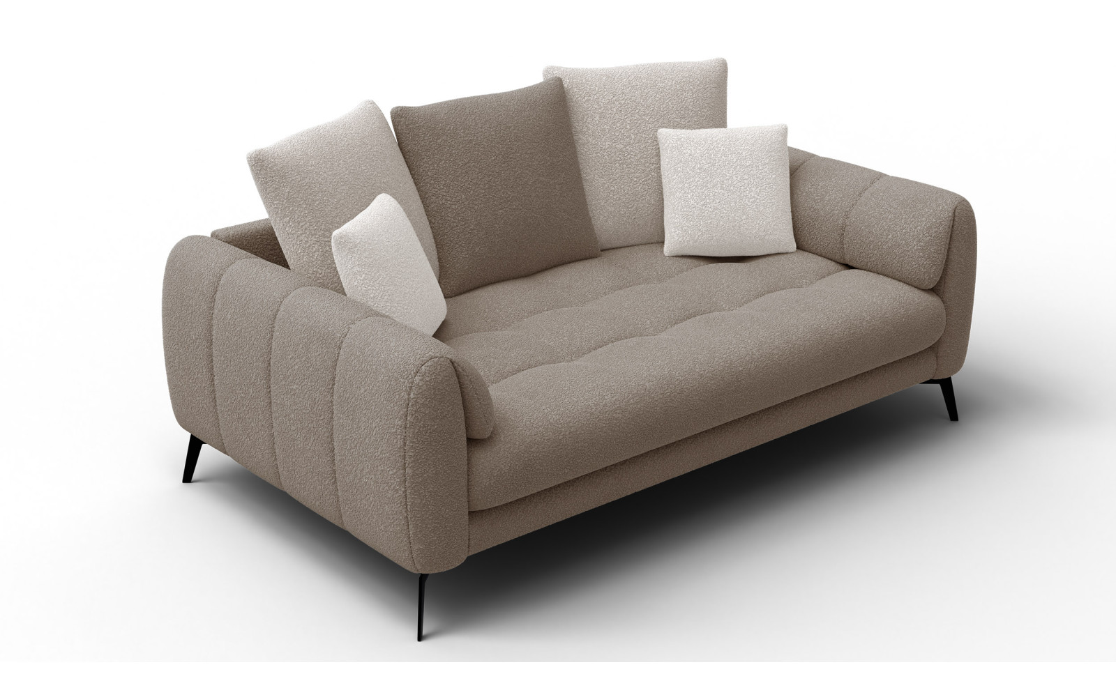 Sofa 2,5-Sitzer CALME, beige und écru