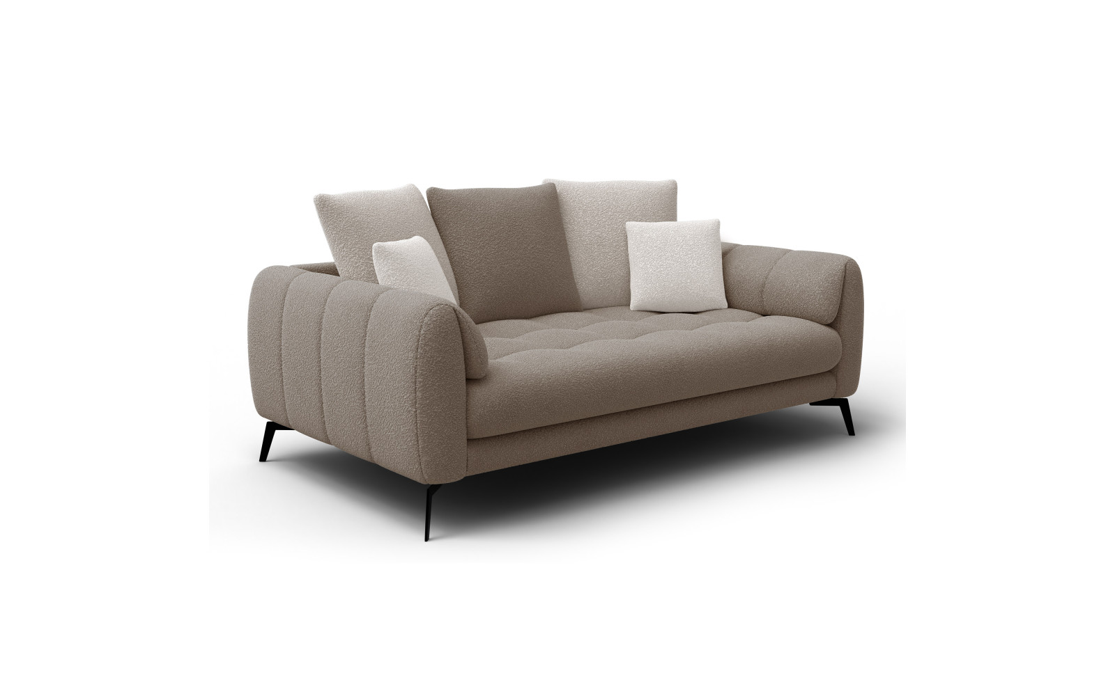 Sofa 2,5-Sitzer CALME, beige und écru