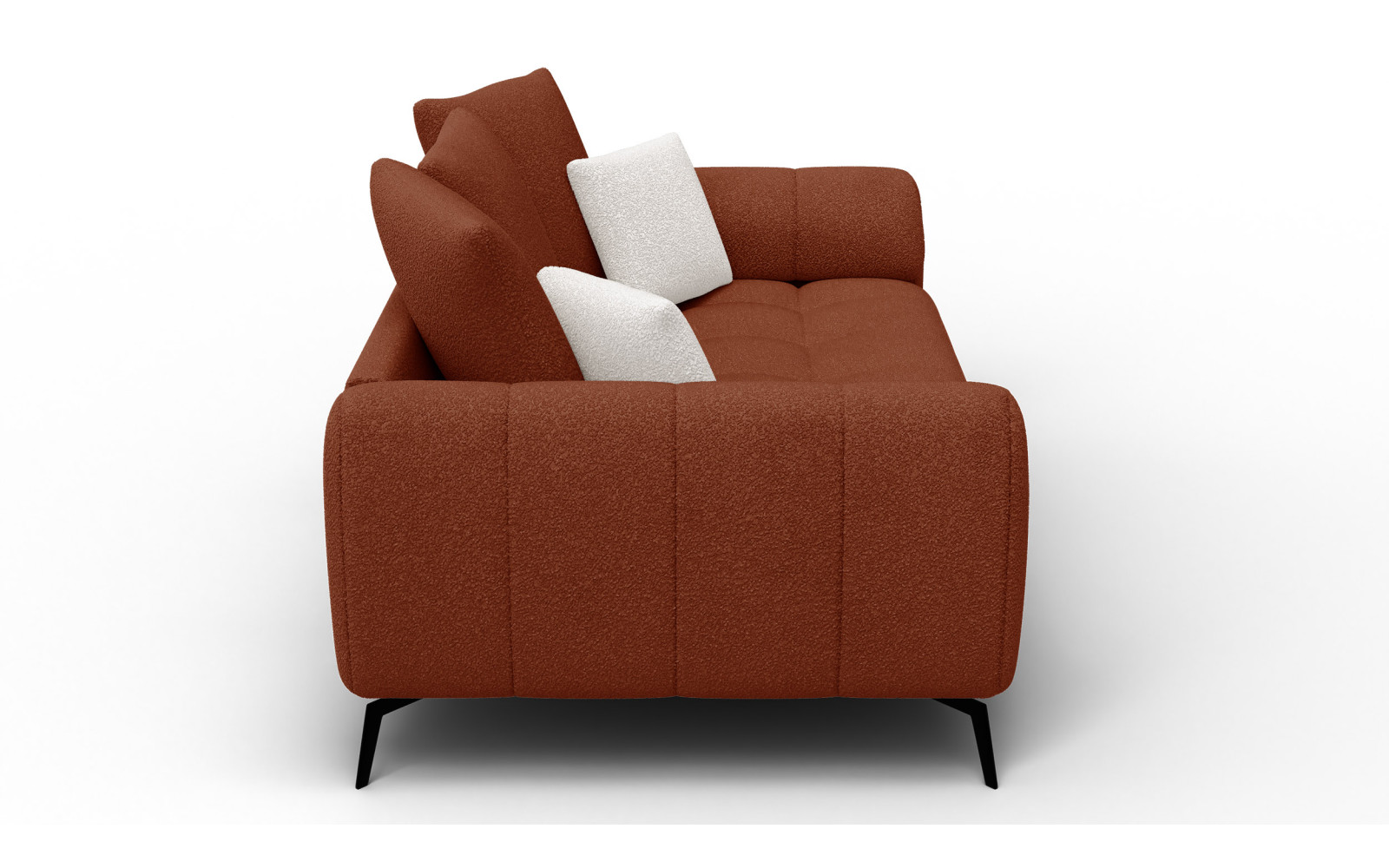 Sofa 2,5-Sitzer CALME, dunkelorange