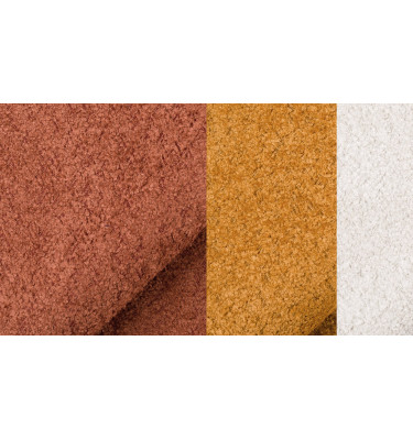 Sofa 2,5-Sitzer CALME, dunkelorange und écru