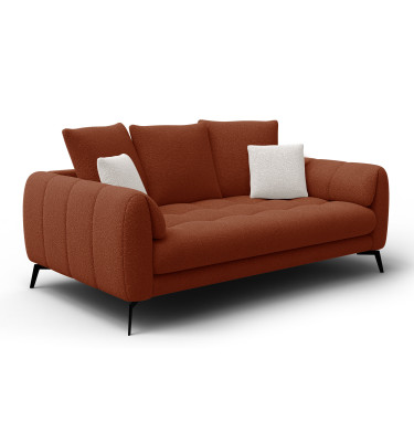 Sofa 2,5-Sitzer CALME, dunkelorange