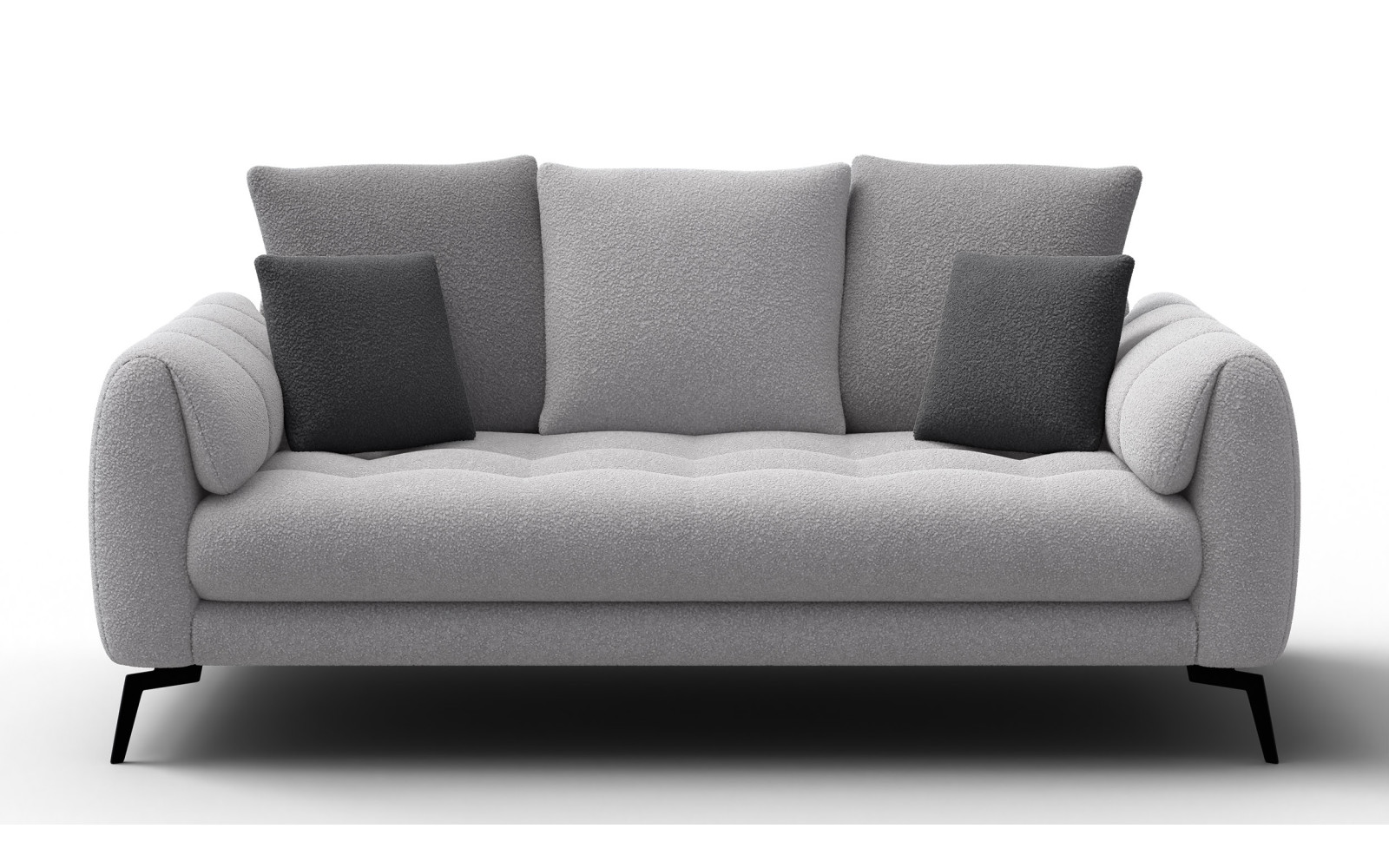 Sofa 2,5-Sitzer CALME, hellgrau und dunkelgrau